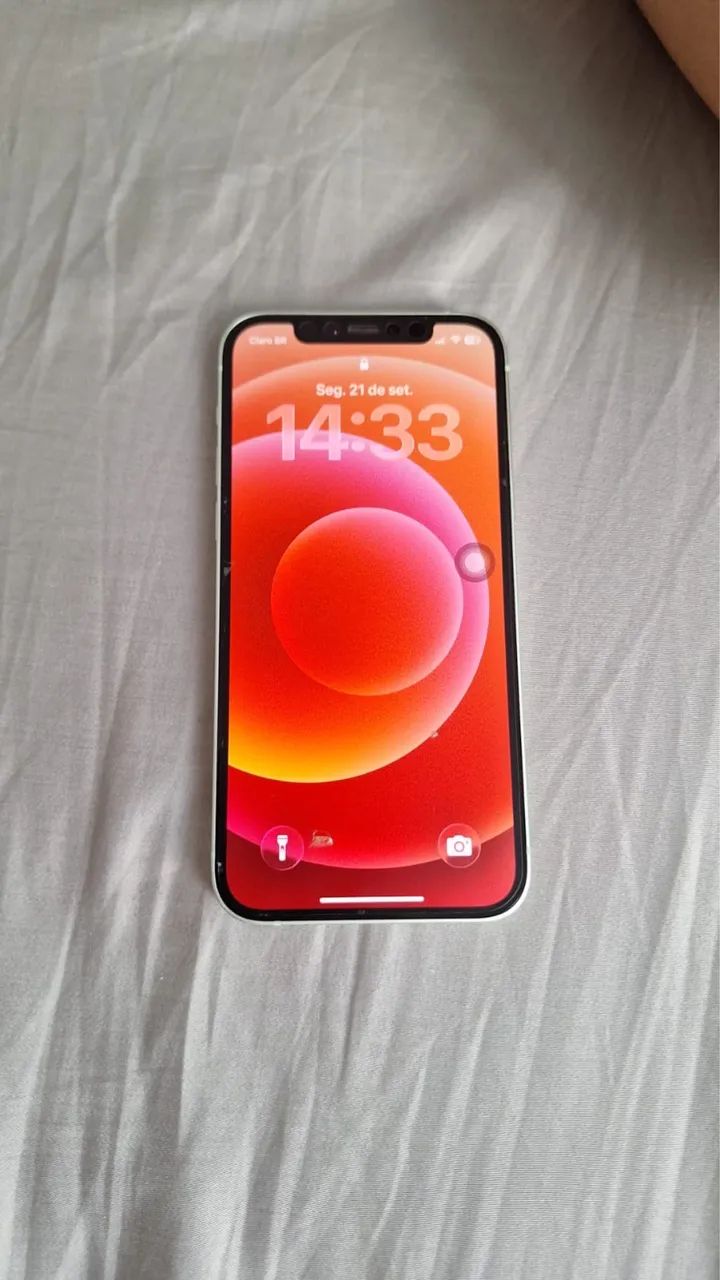 iPhone 12, 128gb traseira quebrada, funciona perfeitamente com nota fiscal, caixa e cabo - Foto 5