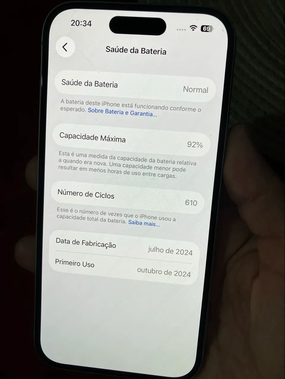Iphone 15 128g zero com caixa e nota fiscal. - Foto 3