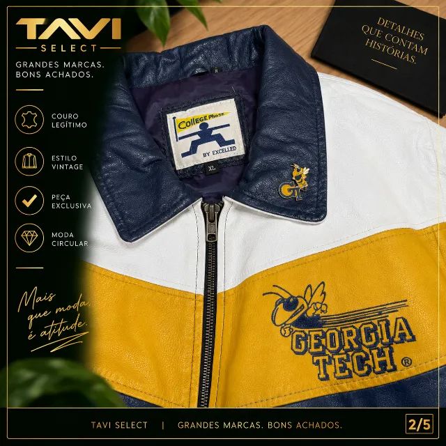 Jaqueta Vintage Georgia Tech - Foto 3