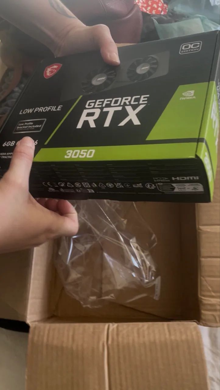 Placa de vídeo rtx 3050 msi 
