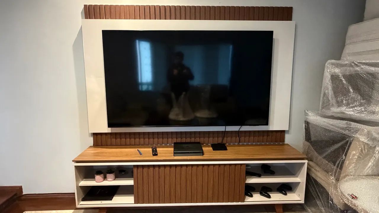 RACK + PAINEL PARA TV ATÉ 75 - MODELO RIPADO MODERNO - Foto 3