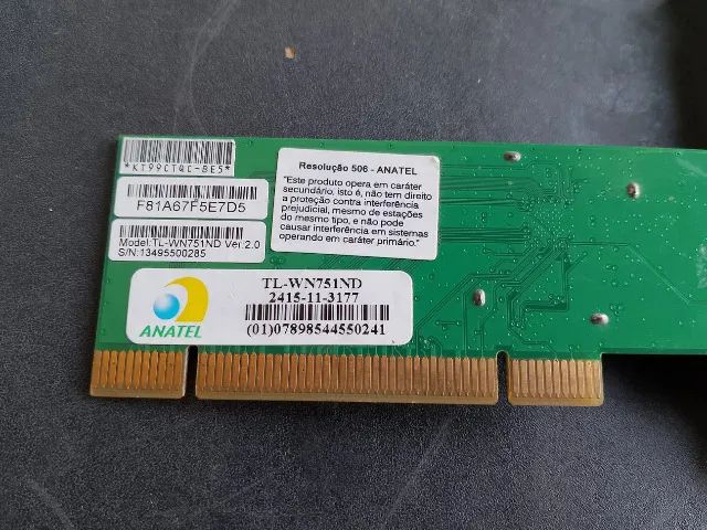 Placa de rede TP-Link TL-Wn751Nd Wlan Pci 150MB/s - Semi Nova - Foto 5