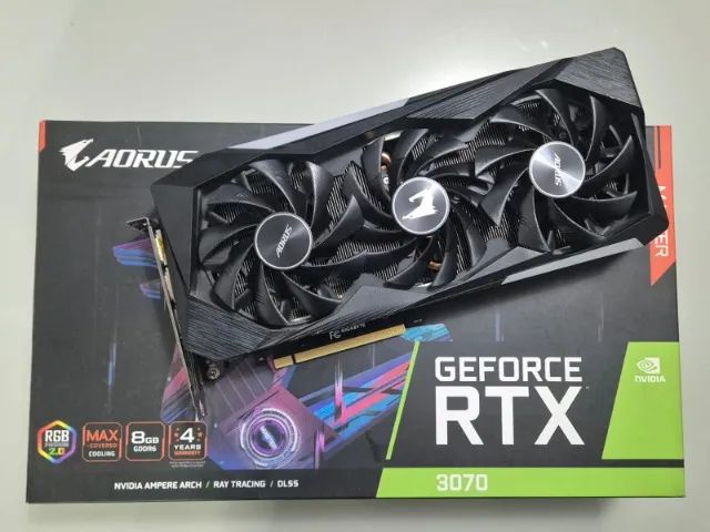 Rtx 3070 Aorus Master com Tela