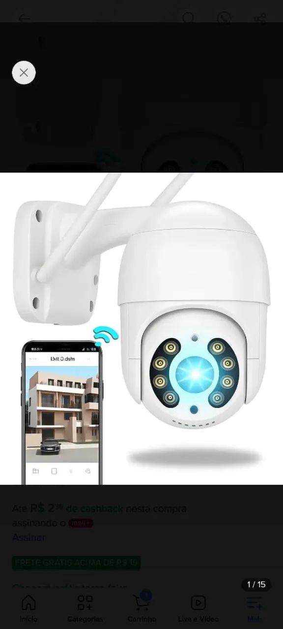 Camera HD 360°/ R$ 89