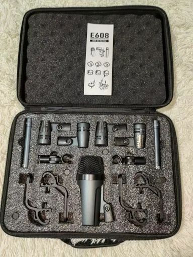 Kit Microfone E608 Para Bateria  Dinâmic Cardióide  - Foto 4