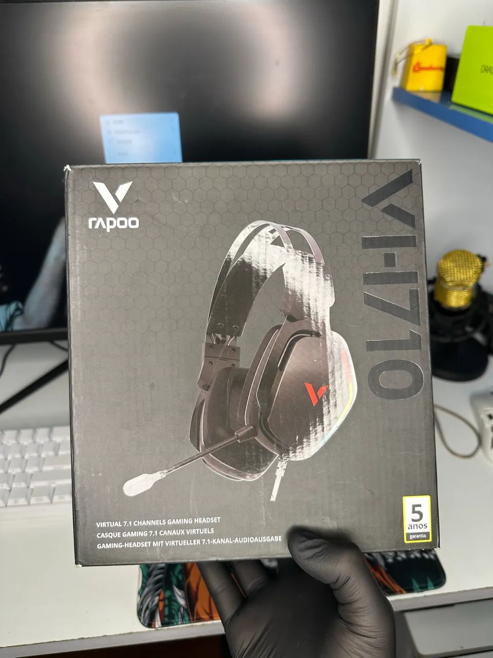 Headset Gamer Rapoo VPRO VH710 USB 7.1 RGB com Microfone