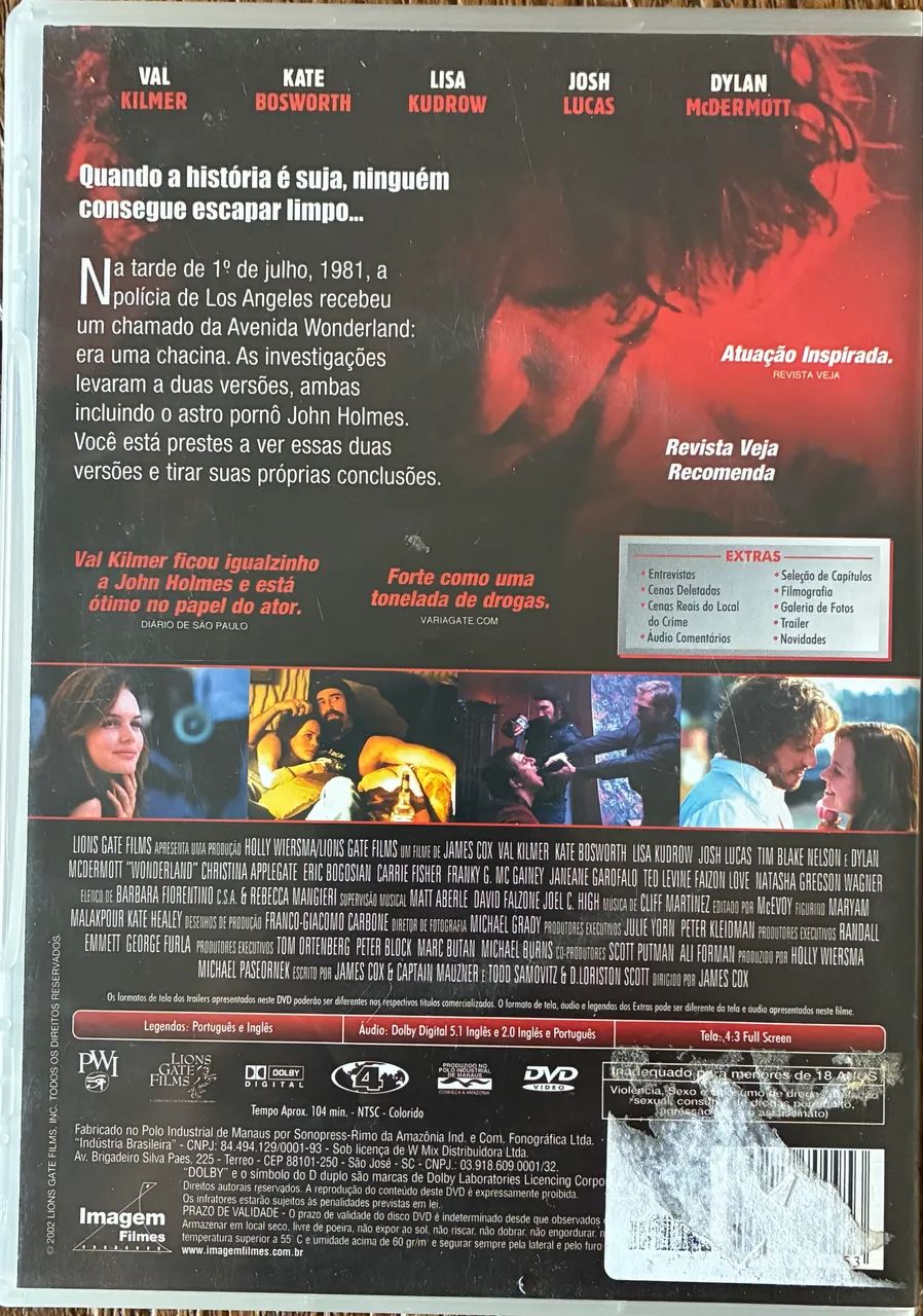 DVD CRIMES EM WONDERLAND - Foto 3