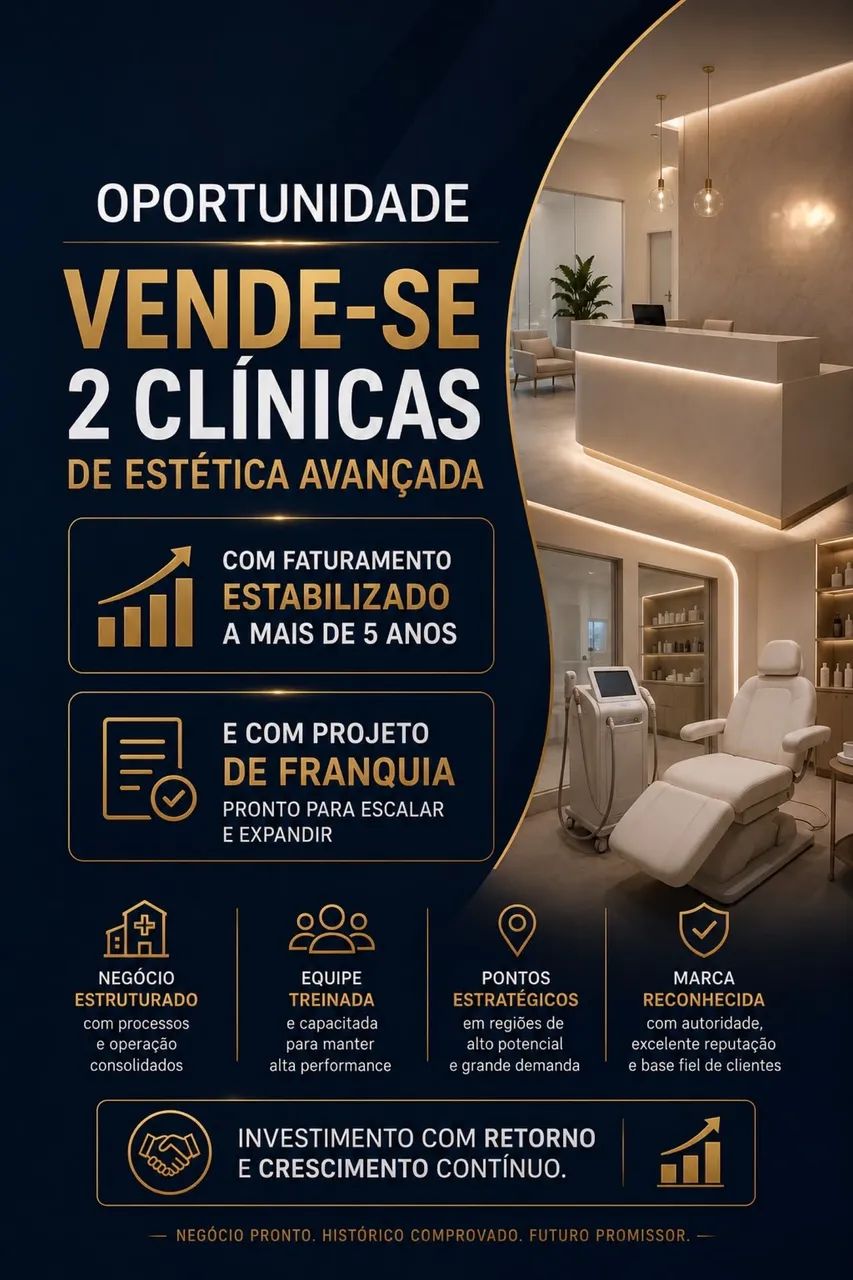 Vende-se 2 clínicas faturando 