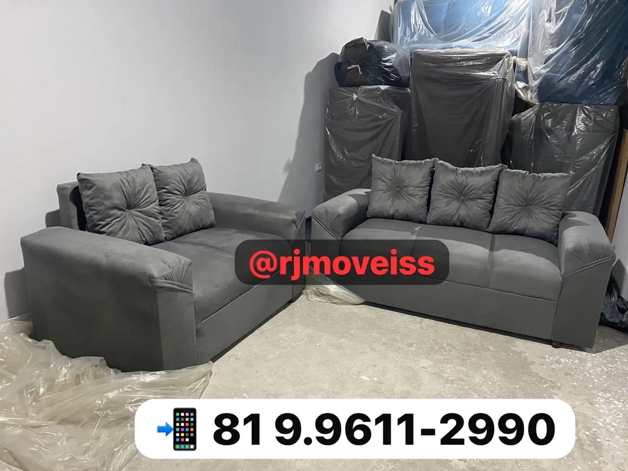 Sofá almofadado disponível pronta entrega  - Foto 2