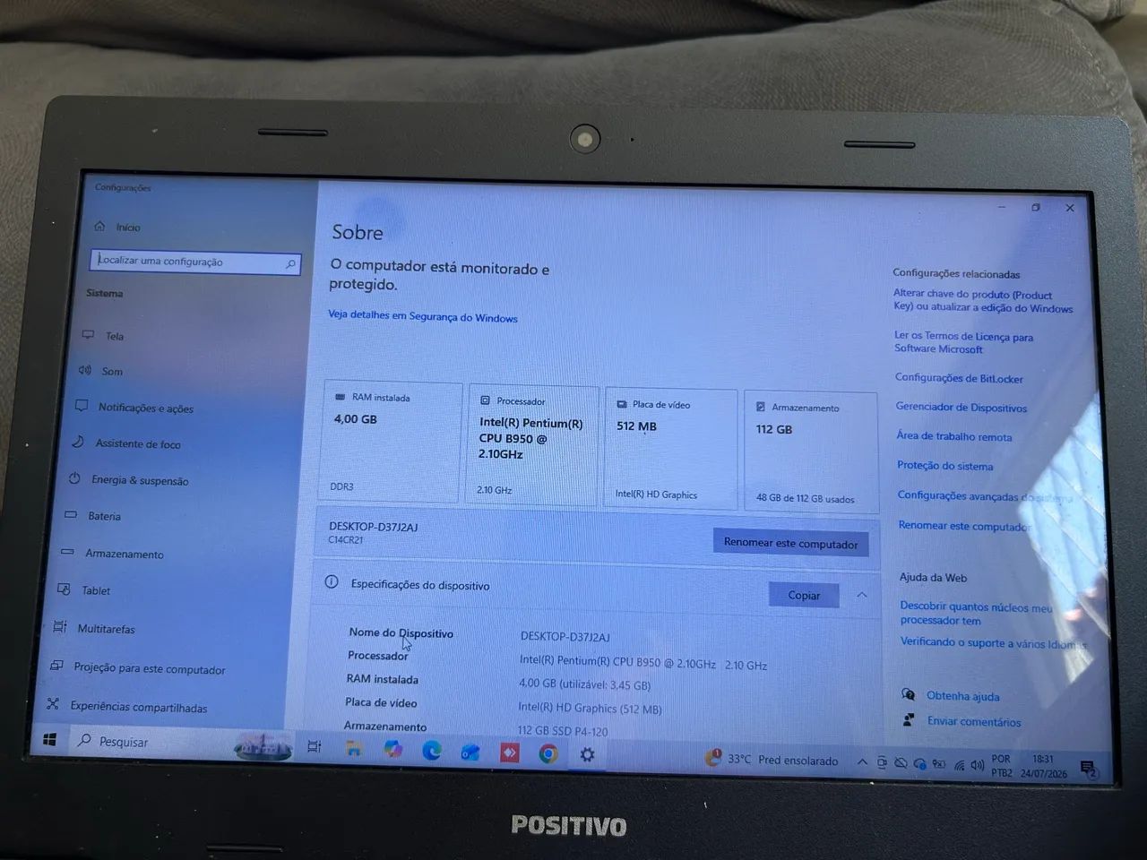 Notebook Positivo  - Foto 2