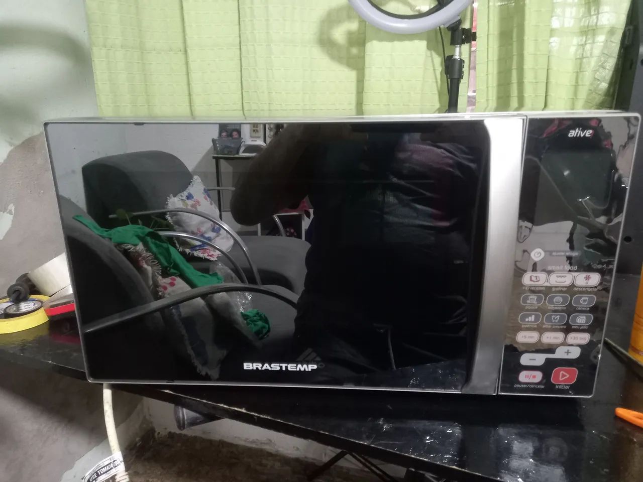 Micro-ondas Brastemp ative 38L com a função gratinar.  - Foto 2