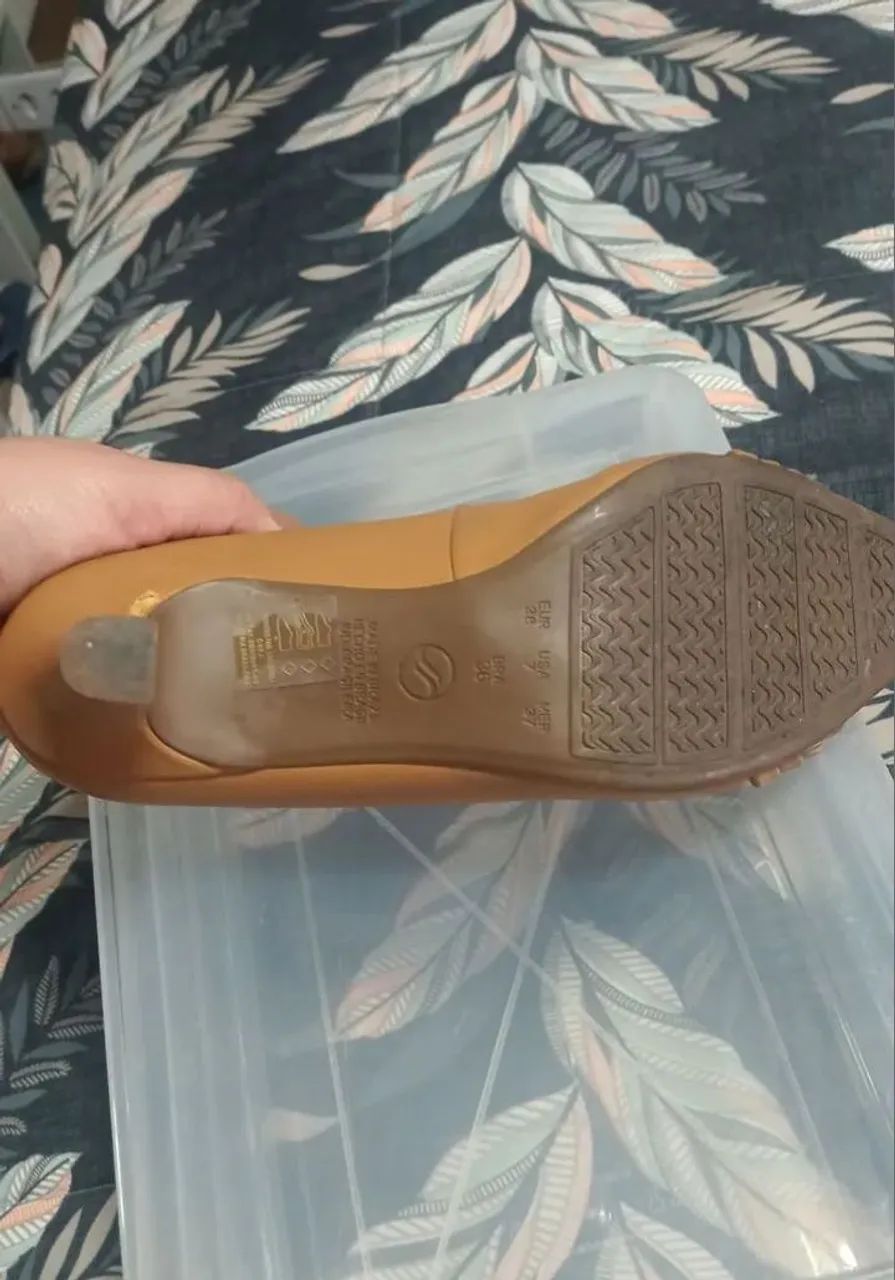 SCARPIN CARAMELO baixo via uno - Foto 4