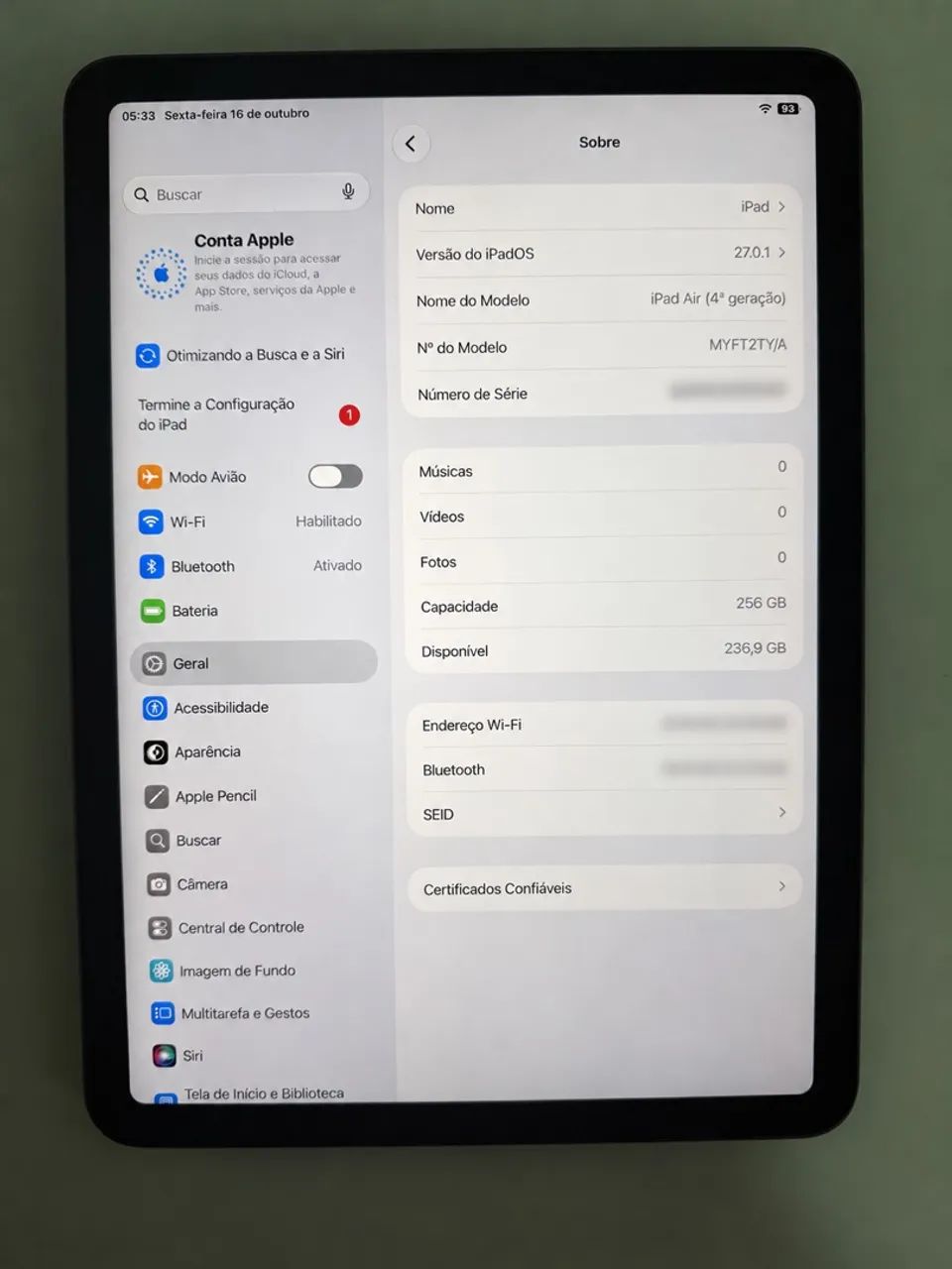 iPad Air 4ª Geração 256GB - Excelente Estado - Foto 2