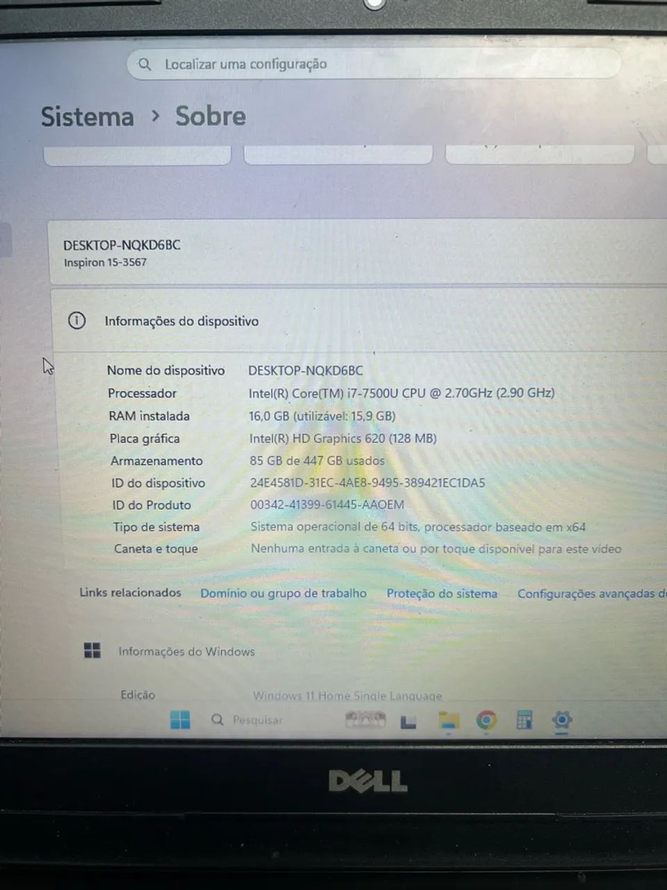 Notebook Dell i7 16gb ram  - Foto 2