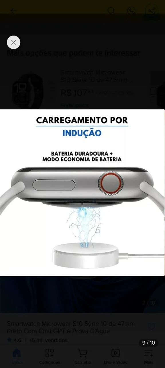 Relógio smartwatch s10 - Foto 2