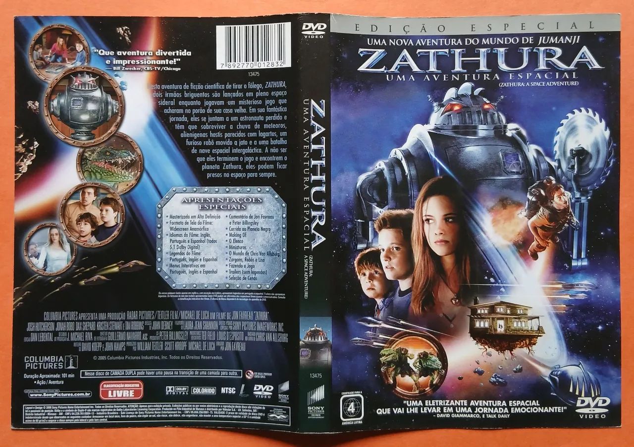 Dvd Zathura - Uma Aventura Espacial - CDs, DVDs etc - Pilarzinho