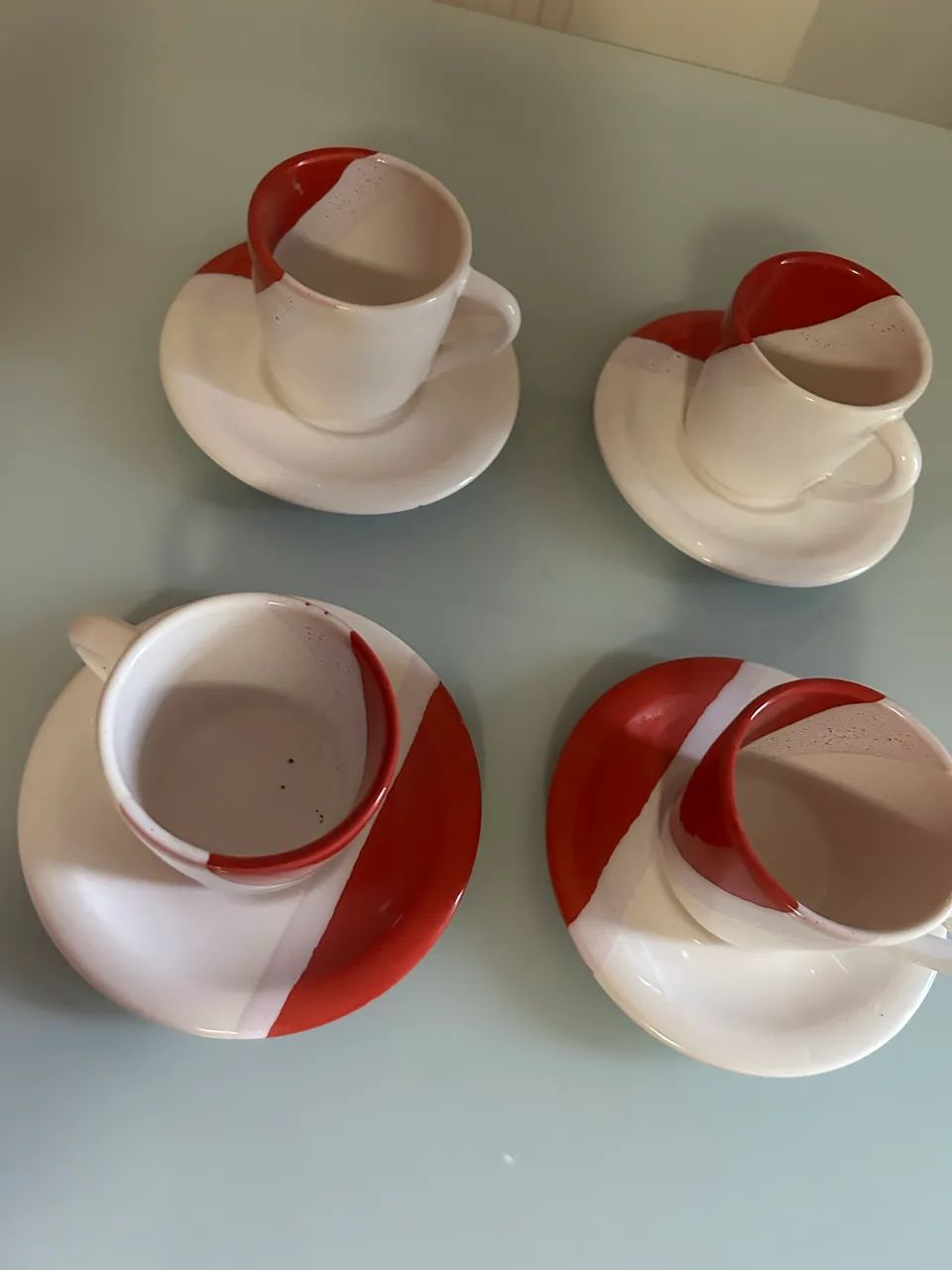 4 xícaras com pires  - Foto 4