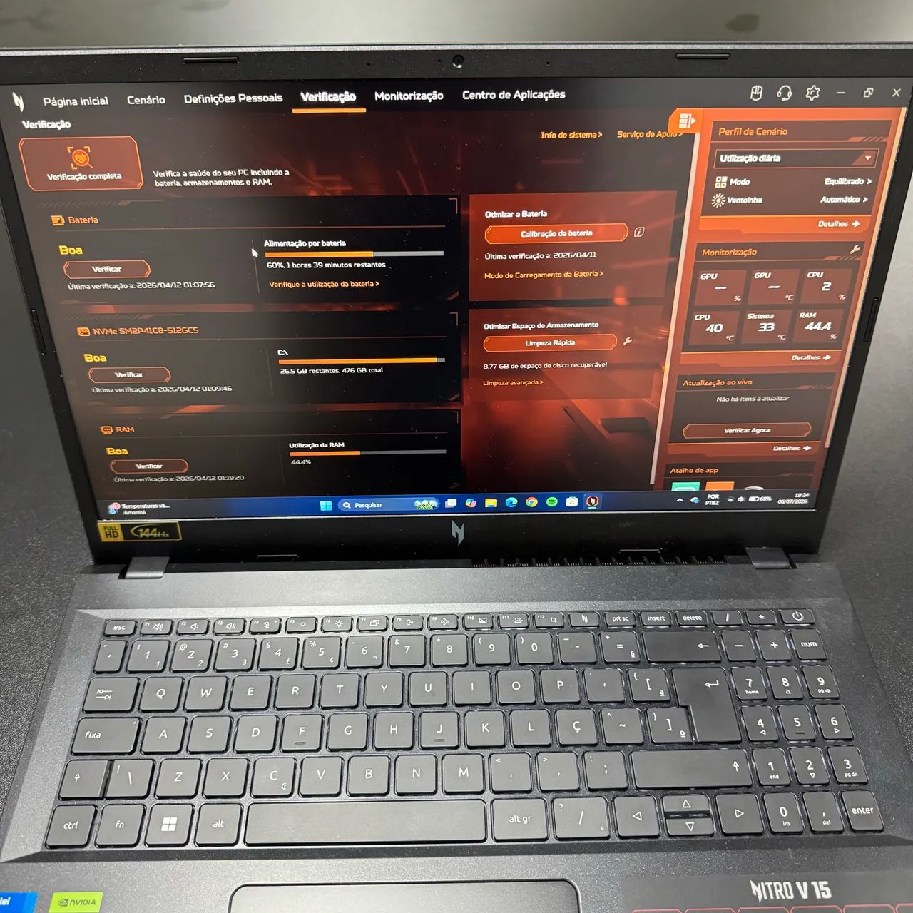Acer nitro v5 Rtx 4050 24gb - Foto 2