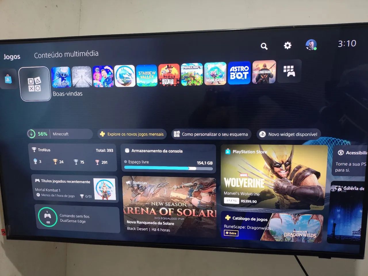 Ps5 com leitor mais acessórios  - Foto 2