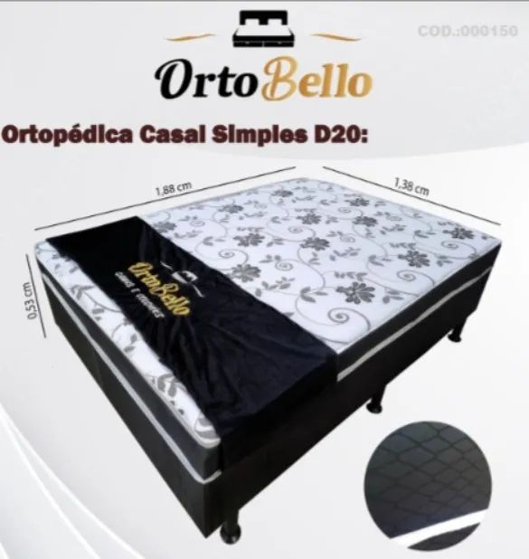 Cama Box Casal Ortobello - Entrega Rápida! 