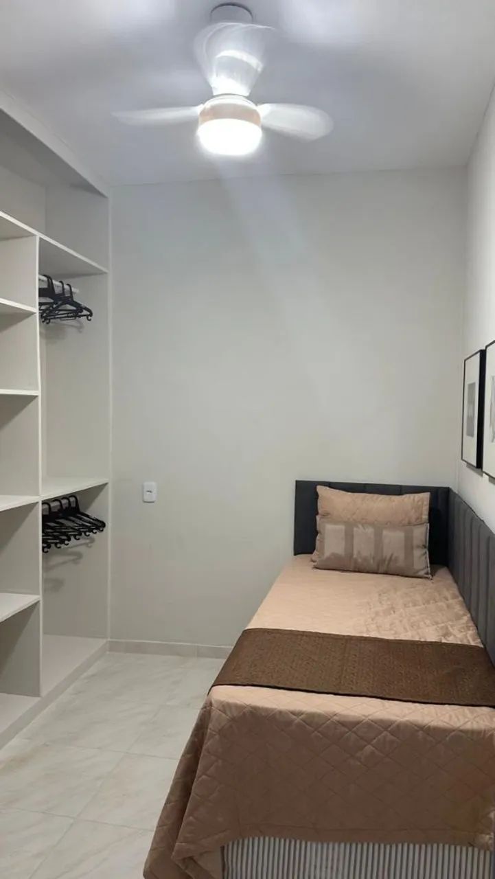 Aluguel de quarto mobiliado individual em casa compartilhada 