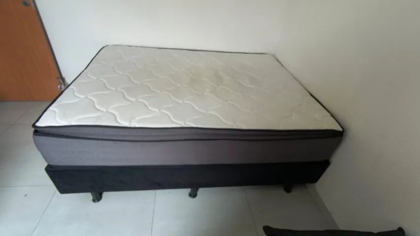 Cama Box + Colchão usados - Foto 4