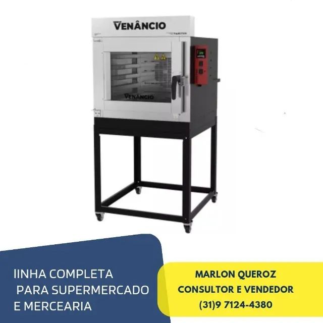 Forno Turbo 5 Esteiras Venâncio a Gás
