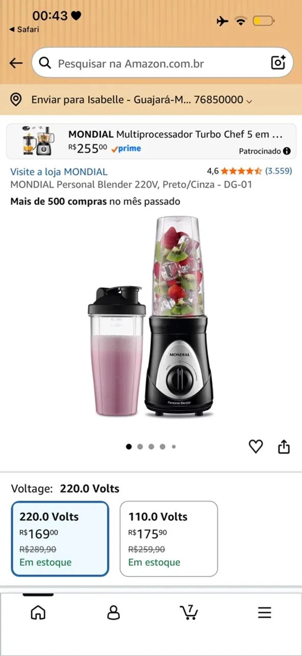 Personal blender 