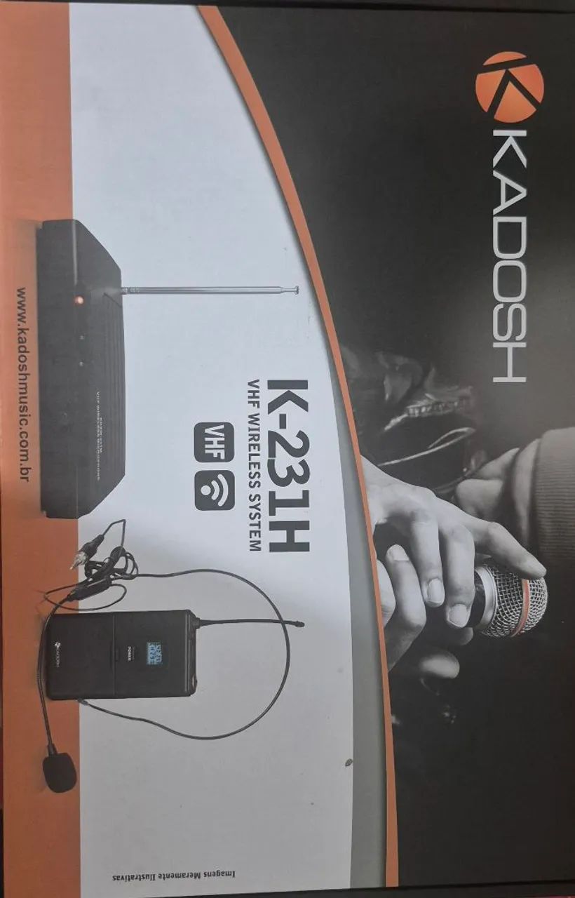 Microfone Headset Kadosh K 231-H Sem Fio - Foto 2