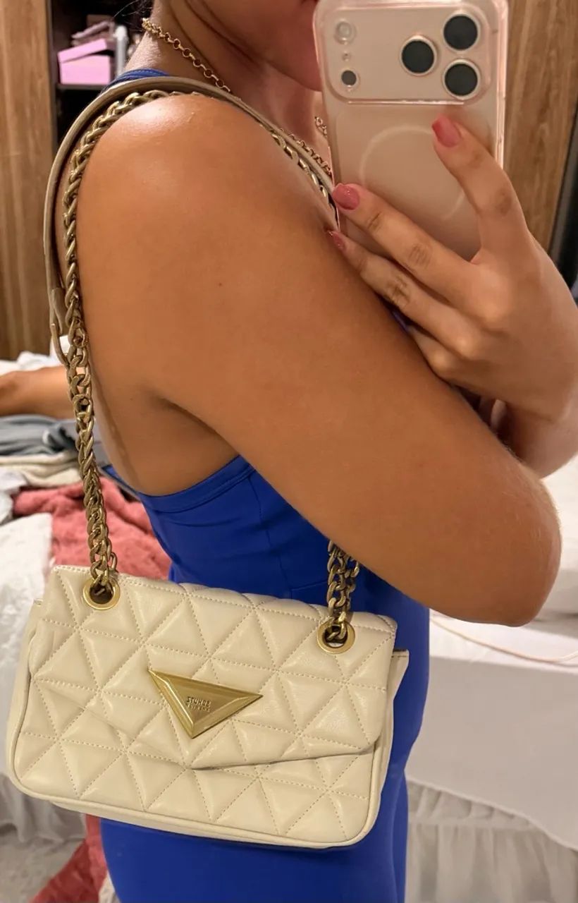 Bolsa 944 schutz off white média   - Foto 2