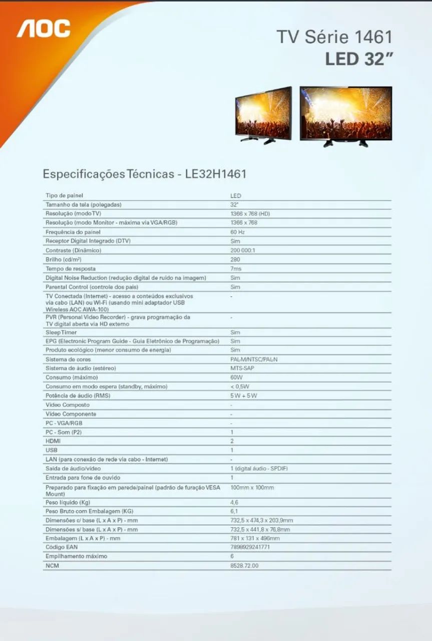 TV AOC 32" - Foto 3