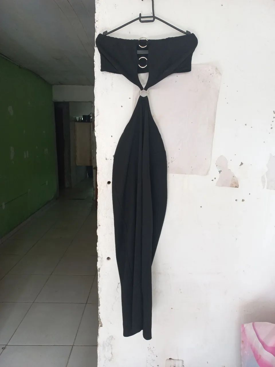Vestido canelado tam U