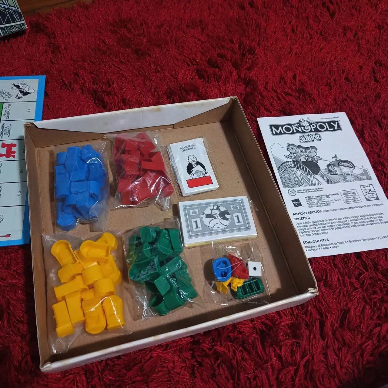 Jogo de Tabuleiro Monopoly Júnior Hasbro 2007 - Completo e Revisado - Foto 2