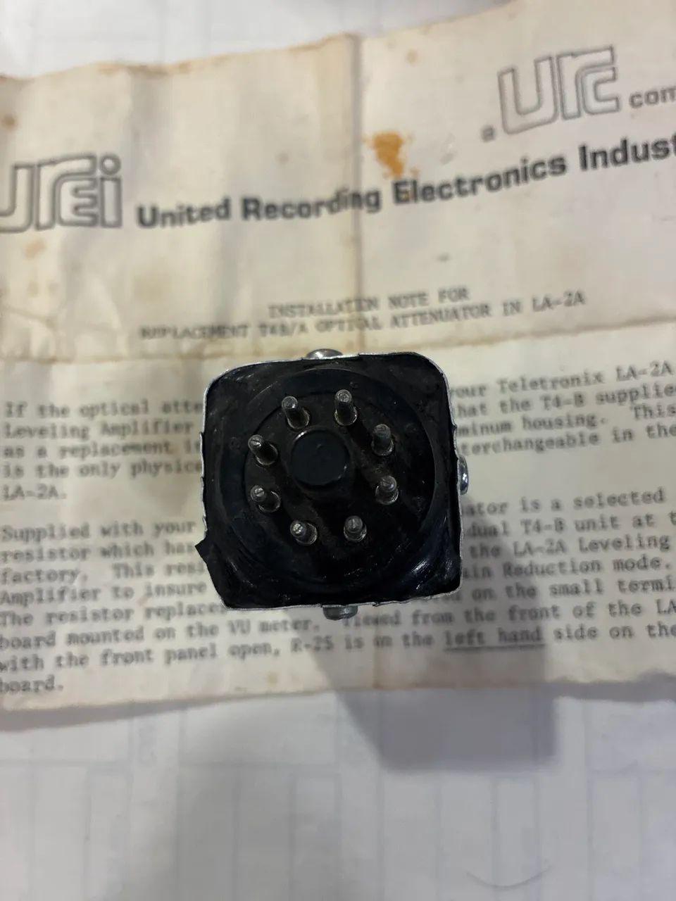 UREI  La-2A Kit replacement T4B/A ORIGiNAL - Foto 2
