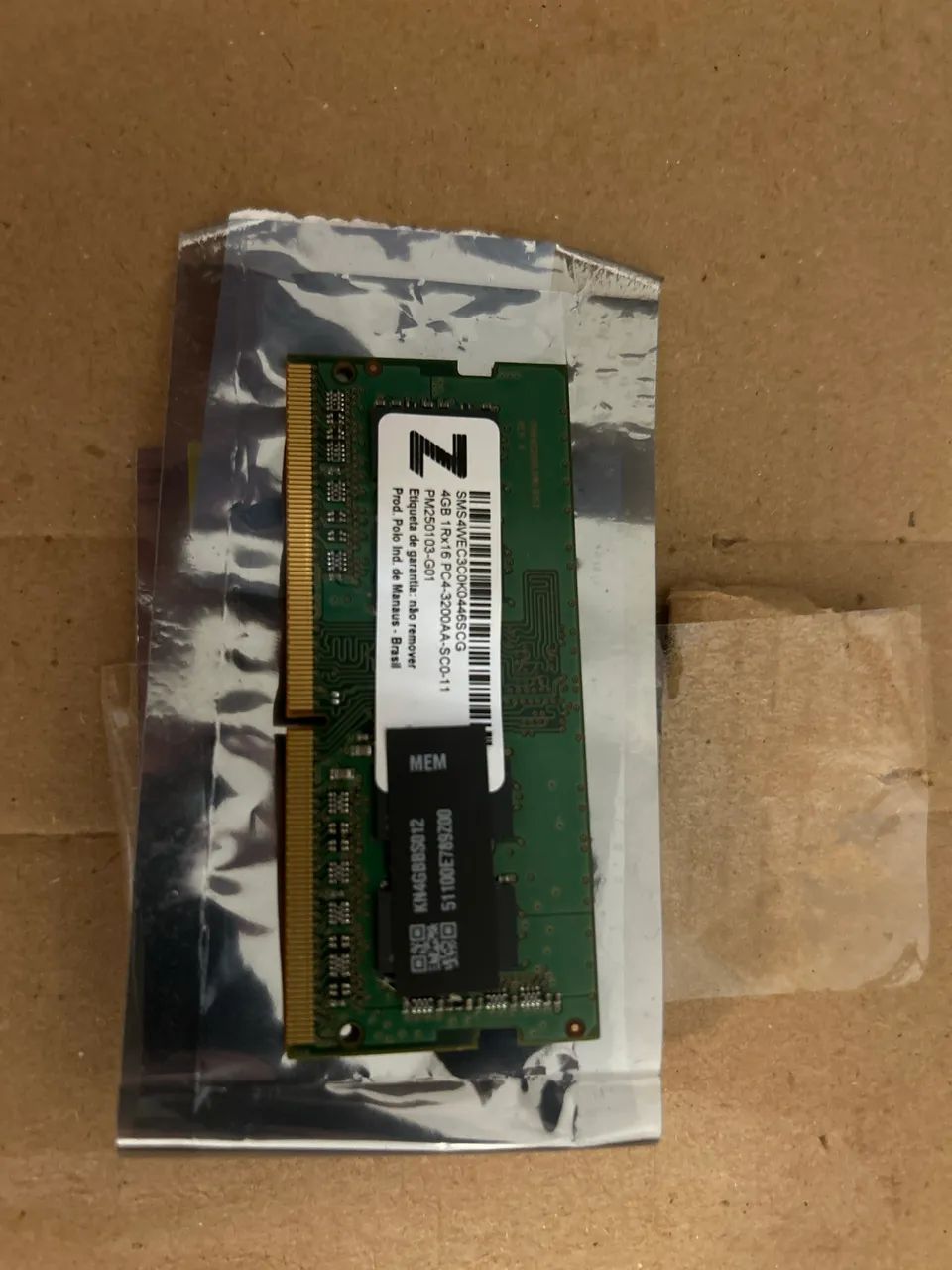 Memória ram Soddim ddr4 4GB 3200MHz