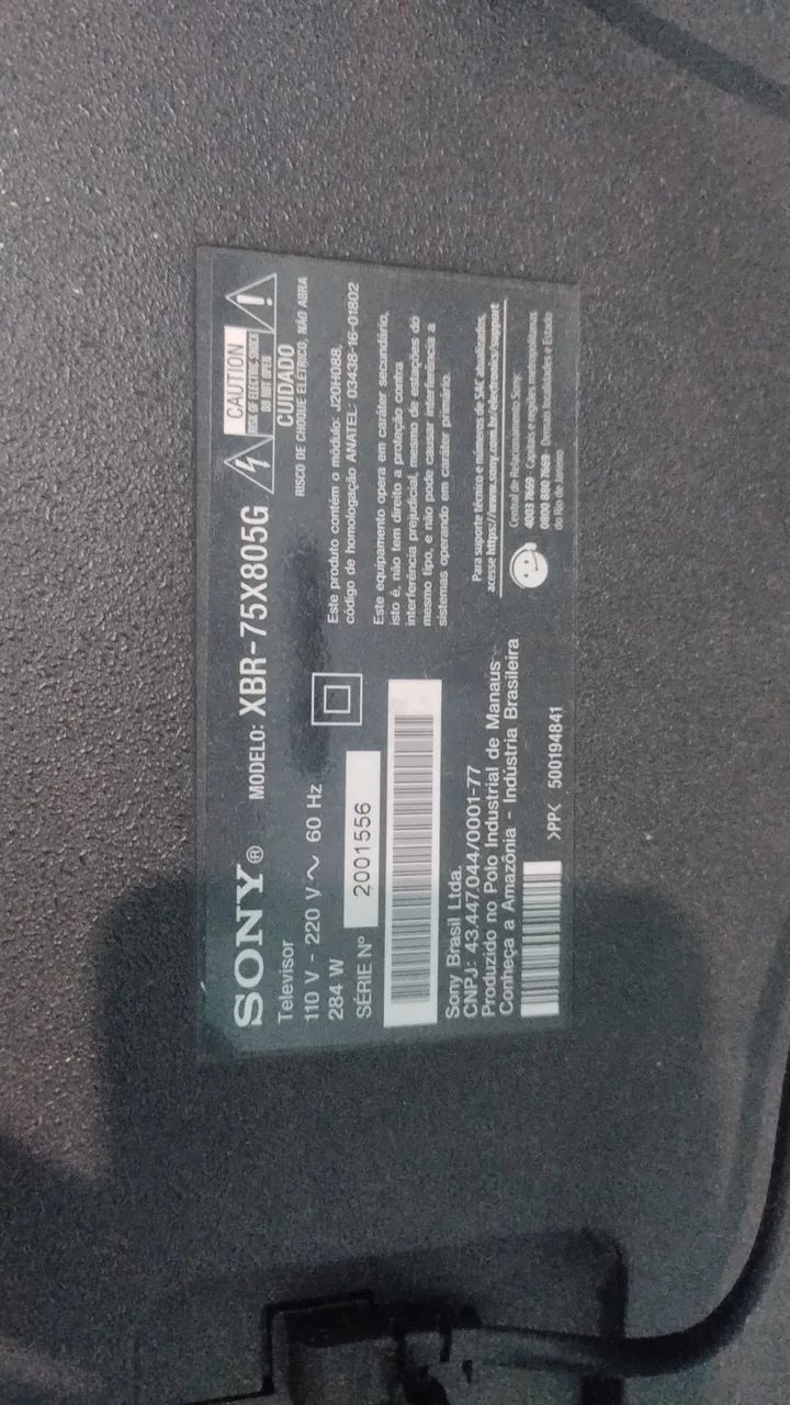 Vendo tv Sony 75