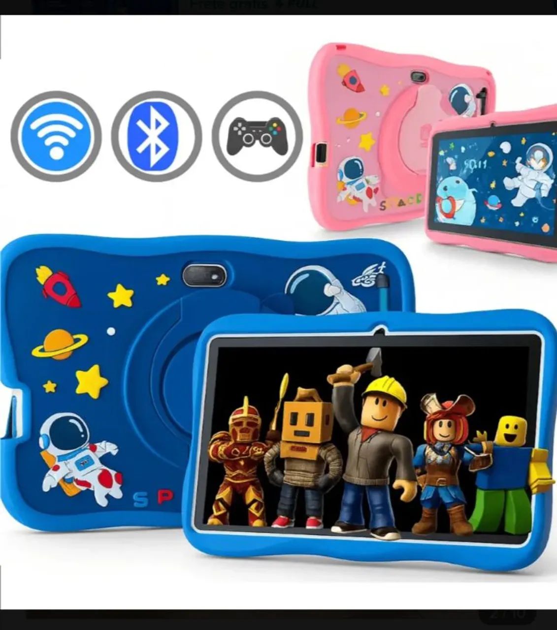  Tablet Infantil 6gb+128gb Com Jogos Capa Temática  - Foto 2