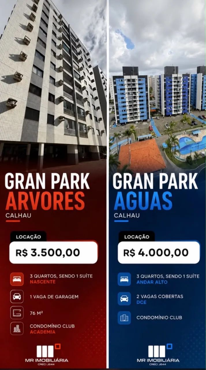 Alugo Gran Park Árvores e Gran Park Águas