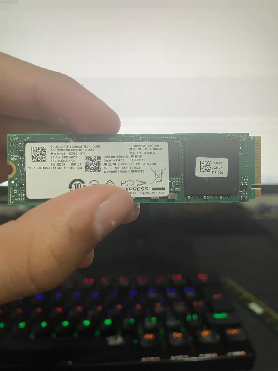 Nvme 256GB GEN 3