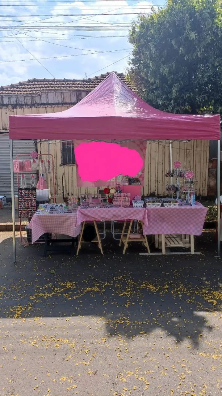Barraca sanfonada 3x3 para eventos 