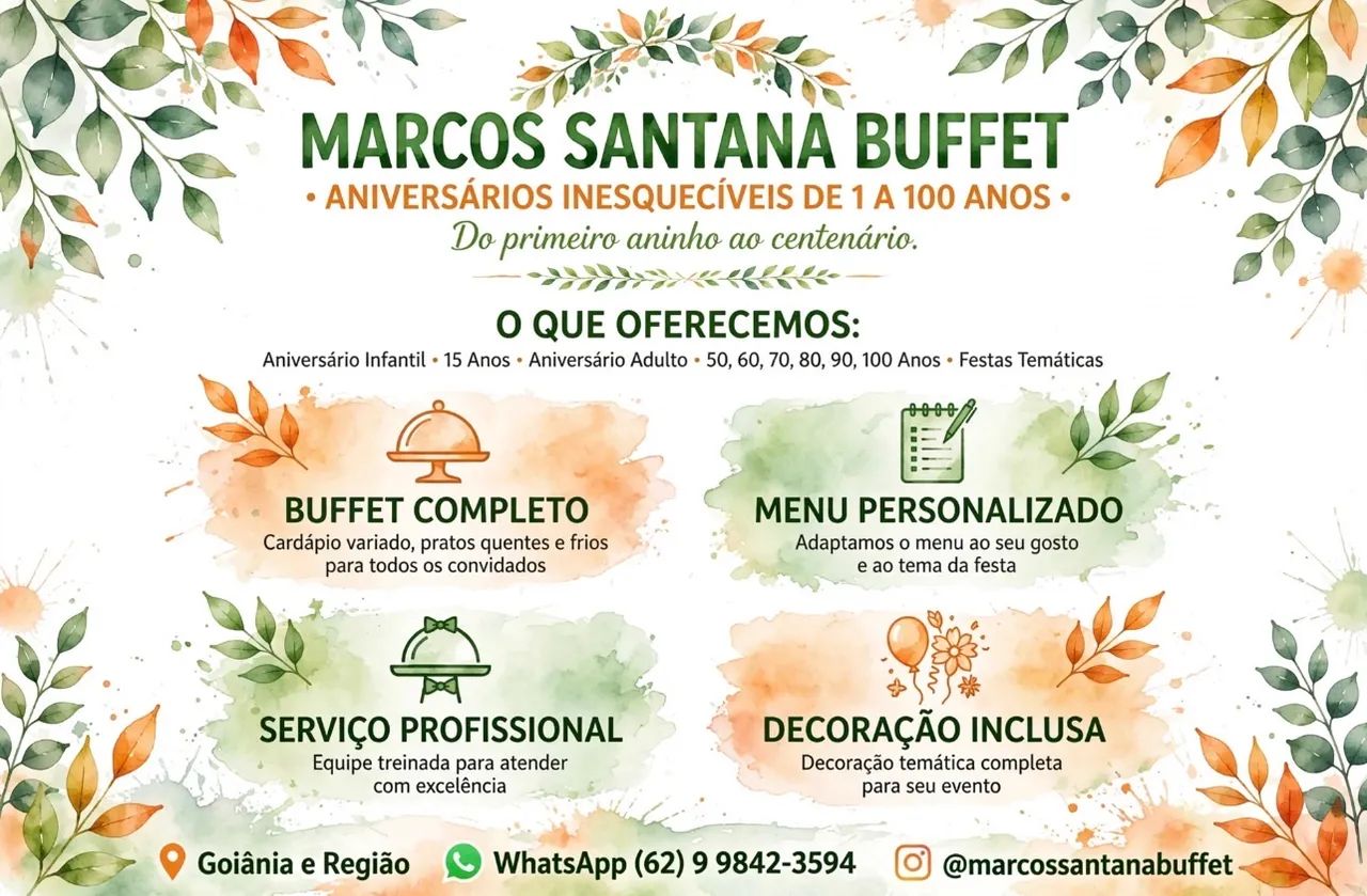 SERVIÇO DE BUFFET COMPLETO EM GOIÂNIA E REGIÃO - MARCOS SANTANA BUFFET - Foto 3