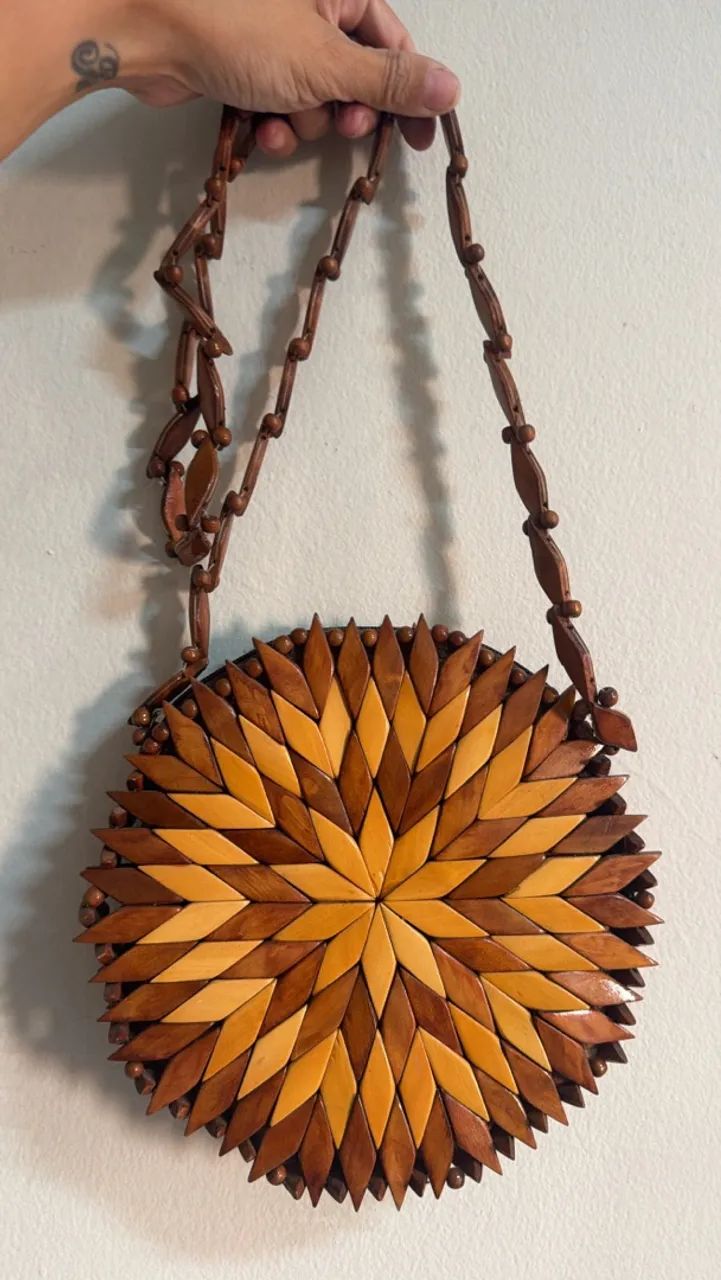 Bolsa madeira nova
