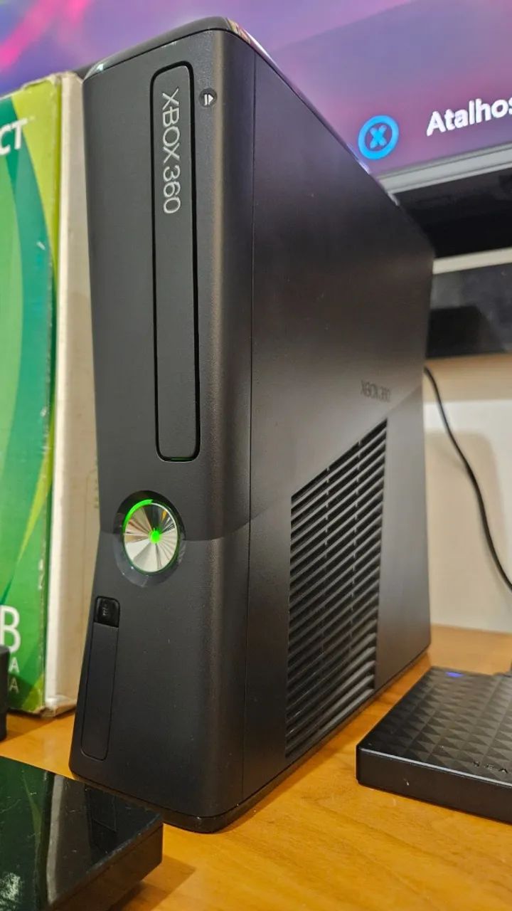 Xbox 360 Slim 500GB + Kinect - Com Caixa e Lacre de Fábrica (Nunca Aberto) - Foto 3