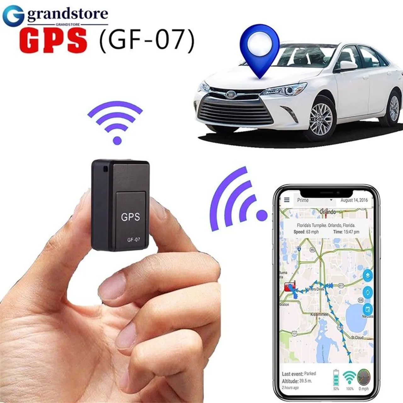 Rastreador GPS GF-07 Novo - Foto 2