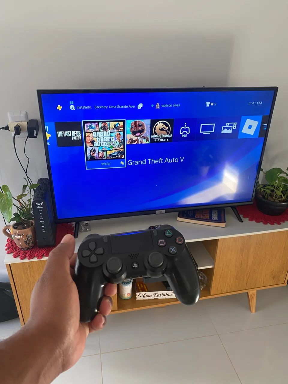 PS4 + 2 controle originais - Foto 5
