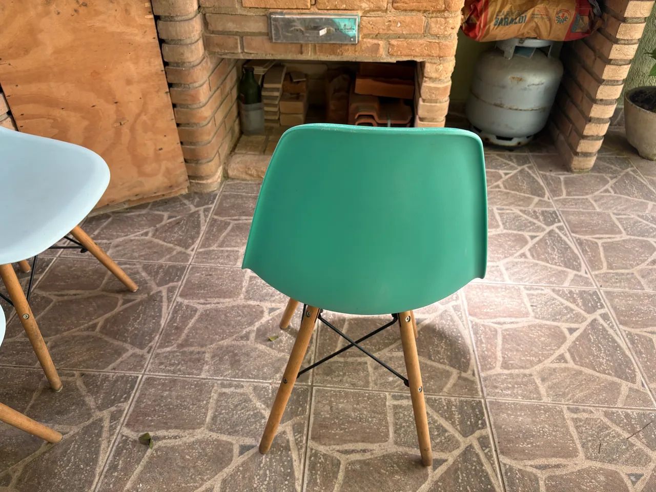 Cadeira Eames Eiffel Verde Água  - Foto 4