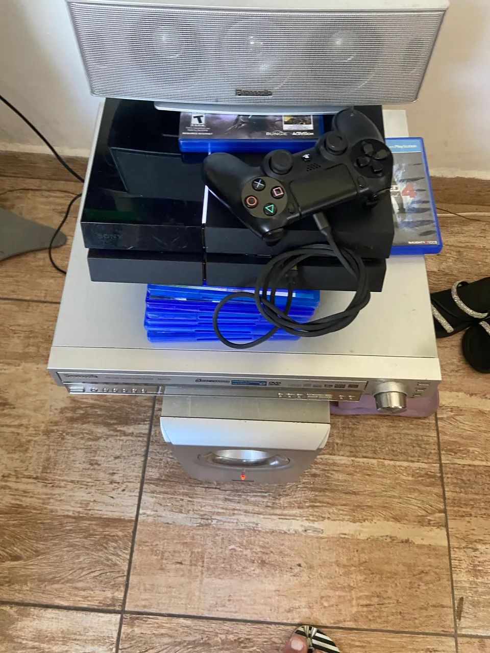 Ps4 modelo fat 500gb 2 controles +9 jogos  - Foto 2