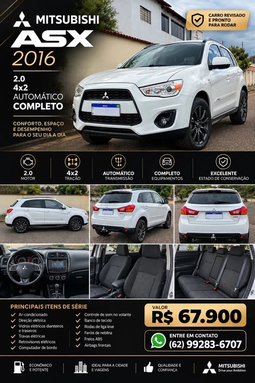 Mitsubishi Asx 2.0 16V 160CV AUT. 2016