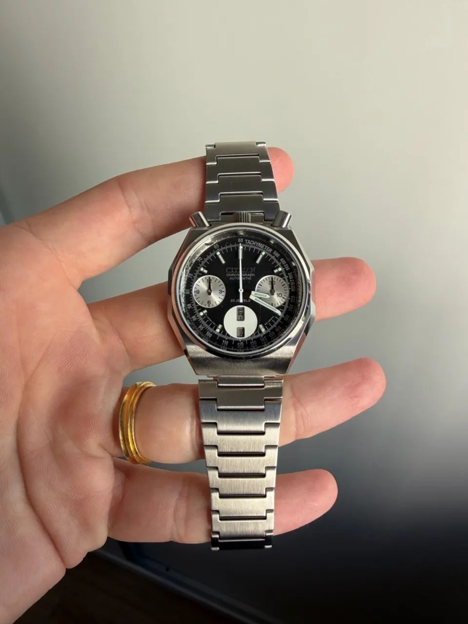 Relógio Citizen Bullhead Octagon Automático Vintage