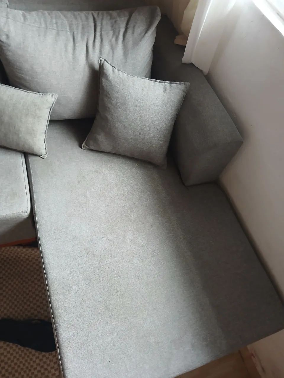 Sofa três  lugares em linho - Foto 2